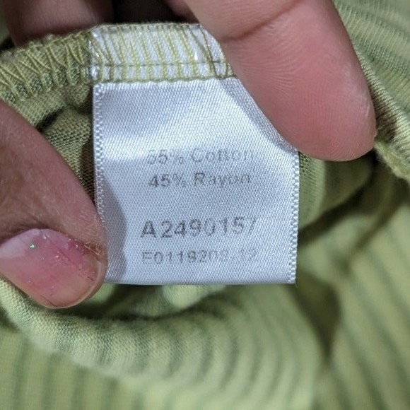 Kleen Green Stripe Shirt Women‎ Size M - Picture 5 of 5